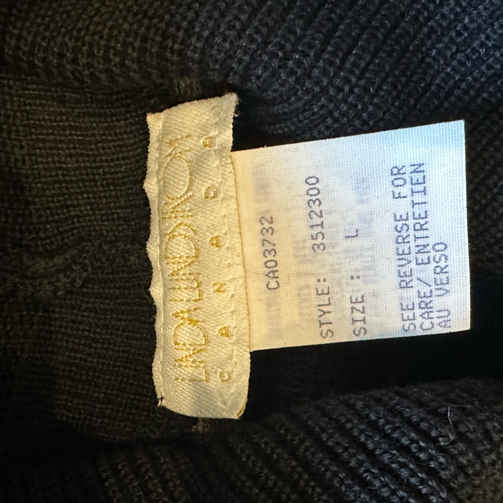 Linda Lundstrom Canada Black Turtleneck Sweater Size L View 4